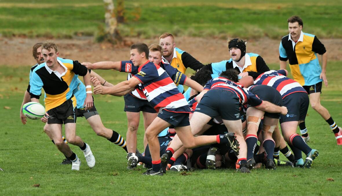 ROUGH DAY: CSU not only lost to Mudgee for a third time this season on Saturday, the students were hit hard but injuries as well. Photo: CHRIS SEABROOK