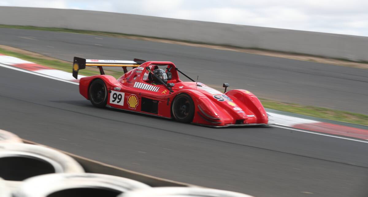BACK ON TRACK: The Radical Matt Windsor now owns last raced at Mount Panorama in February 2019. Photo: PHIL BLATCH