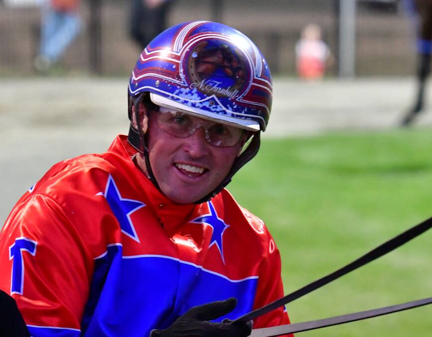 CHASING SUCCESS: Nathan Turnbull will be in the gig behind Hey Suzie on Wednesday night at Parkes, looking to guide his mare to her third consecutive win.