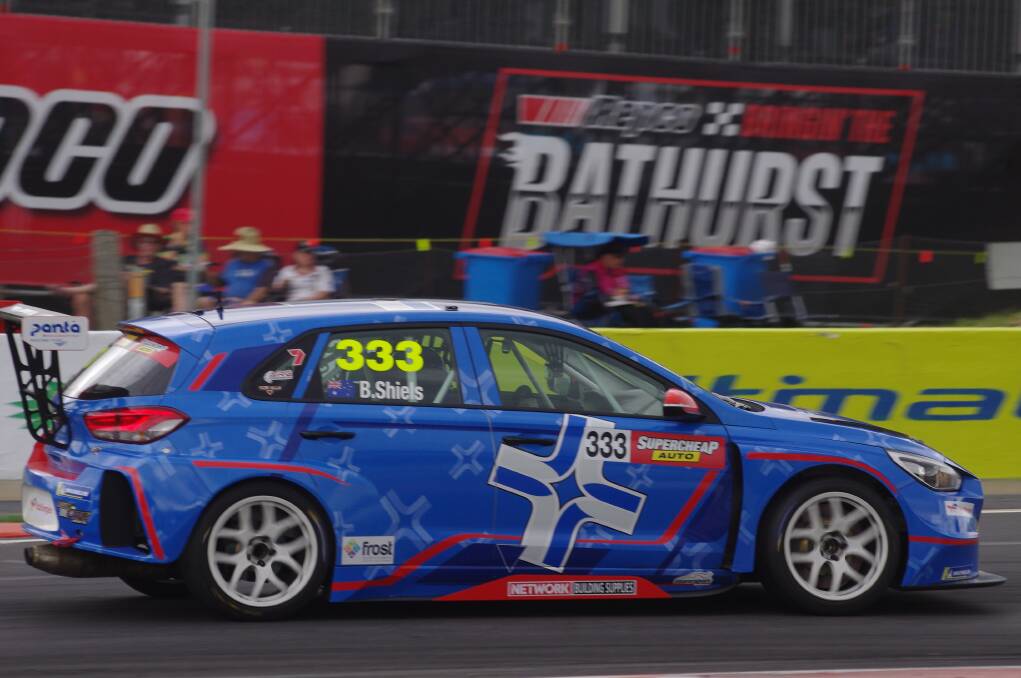 TALENT: Brad Shiels had to battle handling issues, but still managed to climb eight spots in the final TCR race at Bathurst on Saturday afternoon. Photo: WARREN HAWKLESS