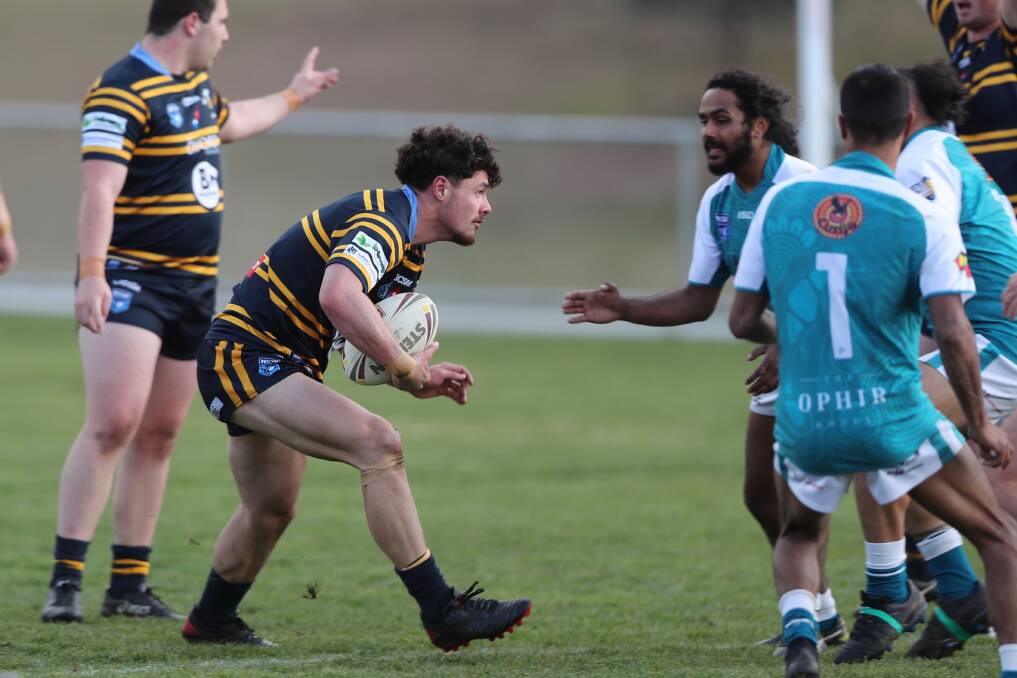 COOL CUSTODIAN: Mick Latu had yet another solid performance for CSU as they beat Orange United in the major semi-final. Photo: PHIL BLATCH