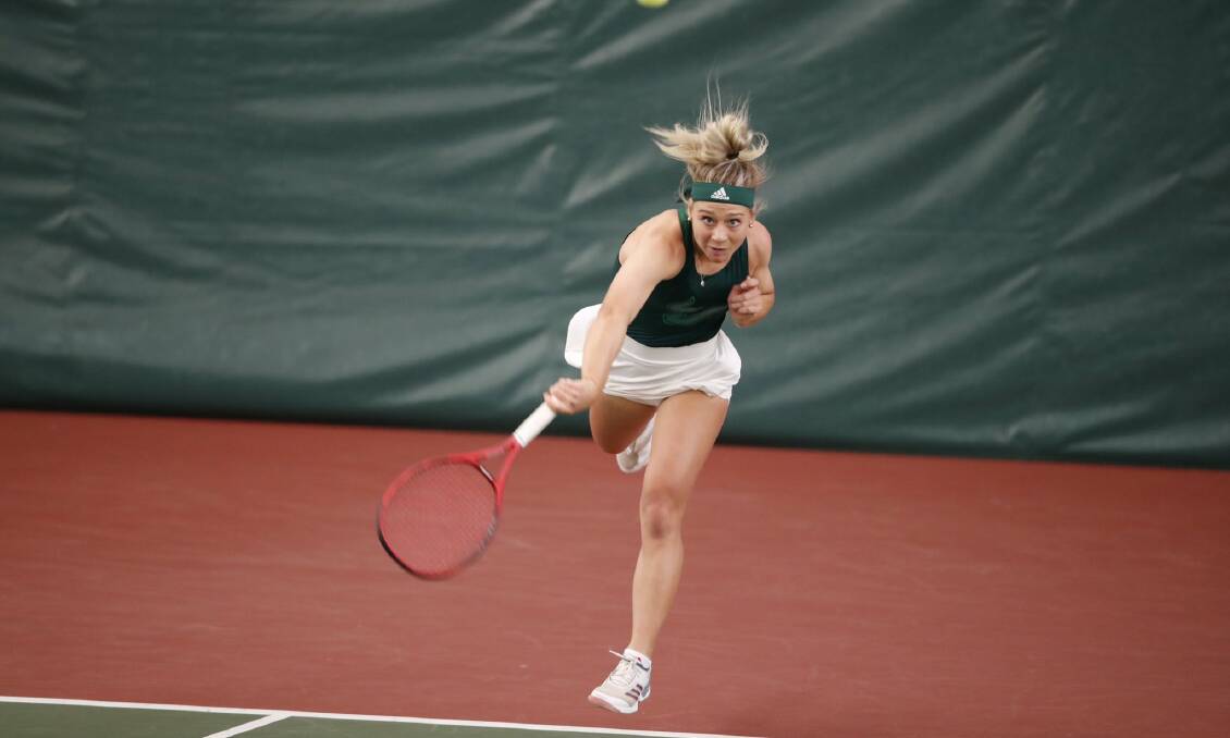 GOOD START: Grace Schumacher has won four of her five completed singles matches for the University of South Florida Bulls. Photo: USF WOMEN'S TENNIS