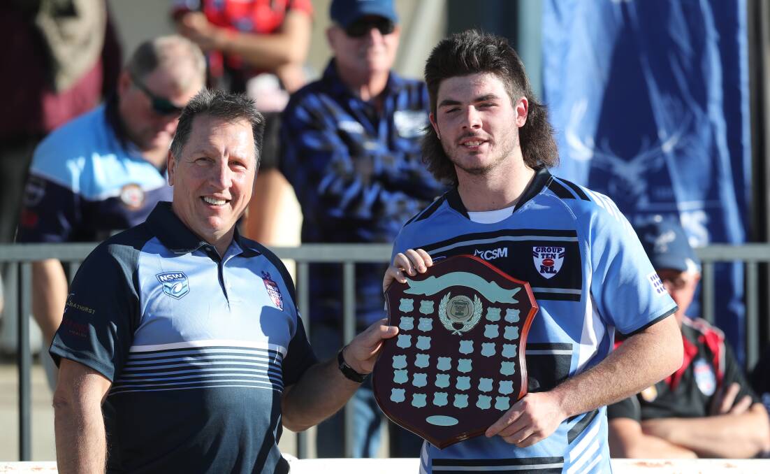John Mackay captained the Group 10 under 18s to glory over Lithgow last year. It's success Group 10 hopes to repeat on Saturday. Picture by Phil Blatch