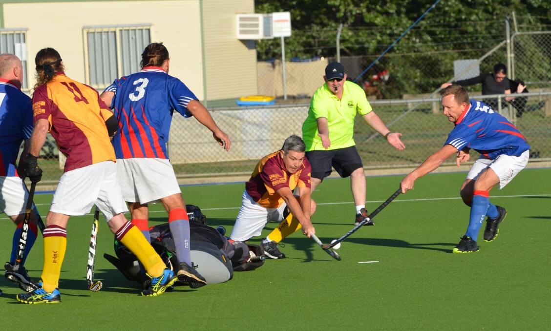 It was a tough start for Bathurst's two over 50s sides at the Men Masters State Championships