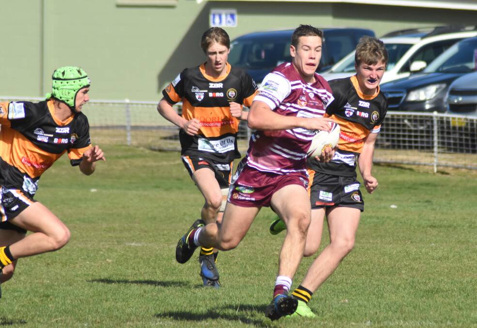 STEPPING UP: Since Liam Henry starred for the under 18 Bears he's gone on to play Jersey Flegg and NSW Cup for Penrith. Photo: MARK LOGAN