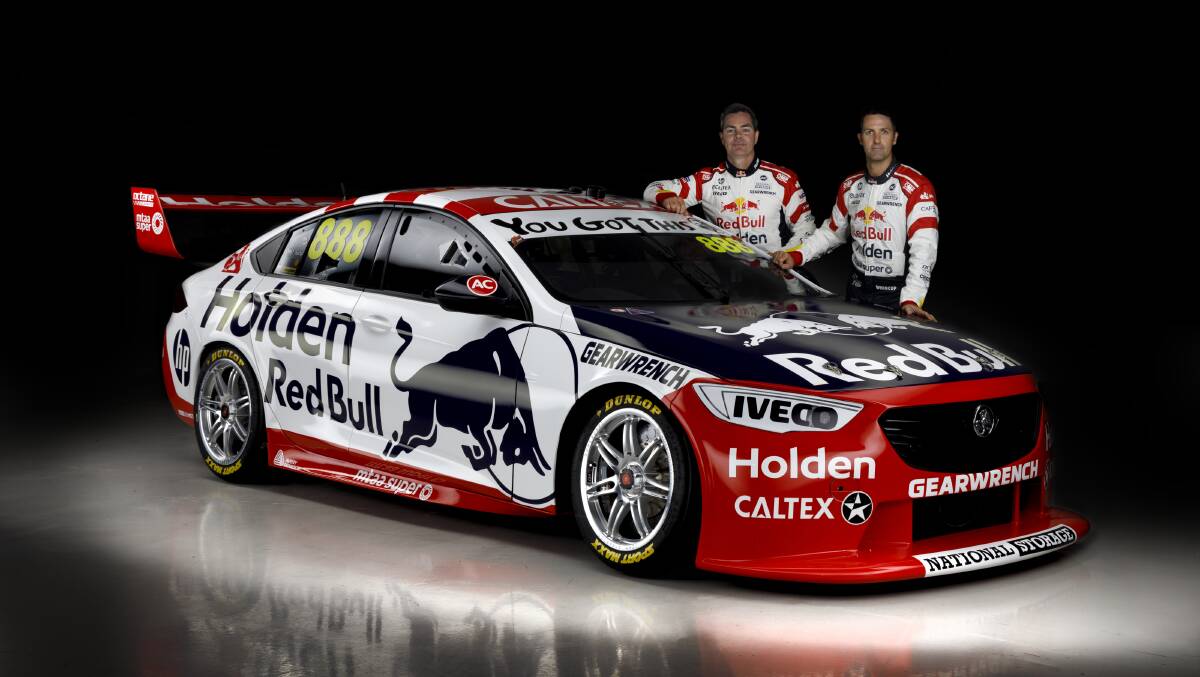 Red Bull drivers Craig Lowndes, Jamie Whnicup, Shane van Giusbergen and Garth Tander will help celebrate Holdens 50th anniversary of factory involvement in motor sport.