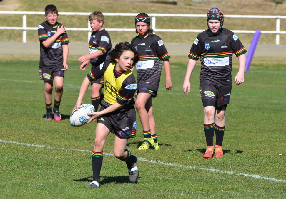 SLICK SKILLS: Riley Carter has impressed steering Panthers around as halfback in the Group 10 Junior Rugby League competition. Photo: ANYA WHITELAW