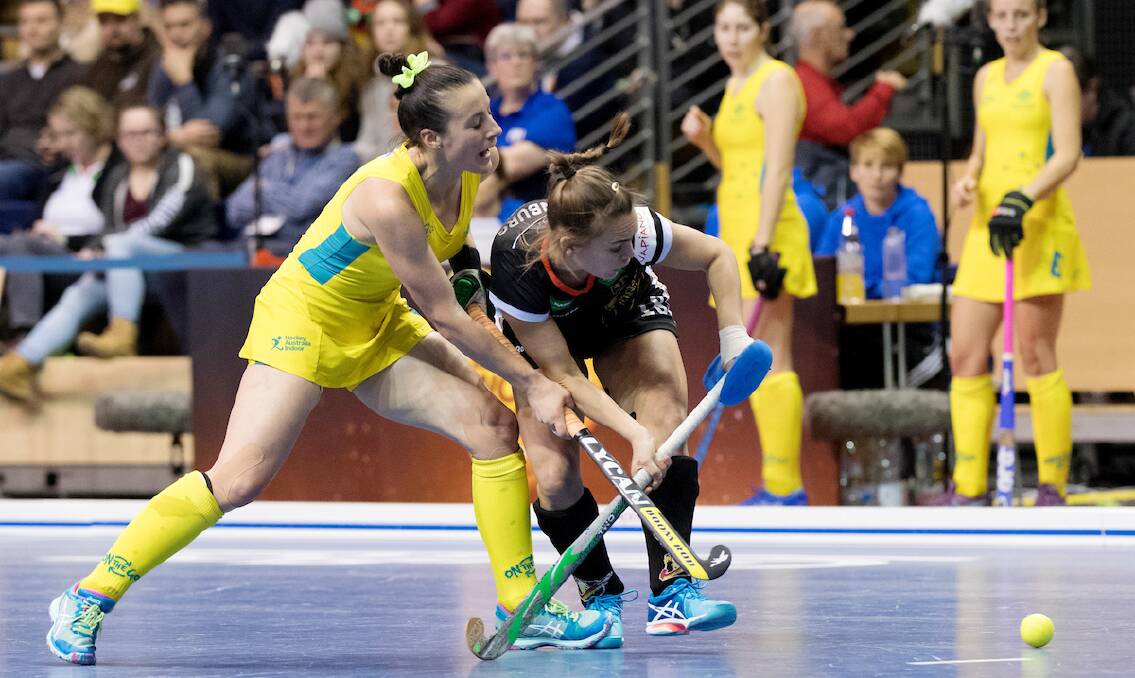 REPEAT WANTED: Tamsin Bunt represented Australia at the 2018 Indoor World Cup and is hoping for more national caps. Photo: FIH/WORLD SPORT PICS