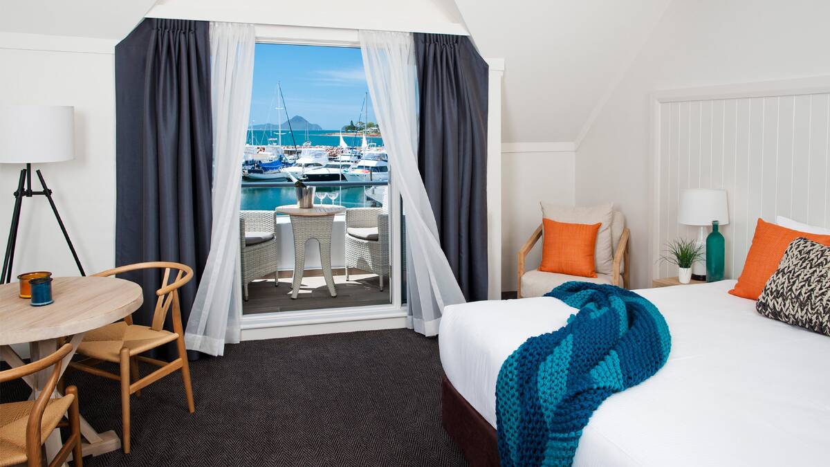 The Anchorage Port Stephens … stay in a room with a marina view.
