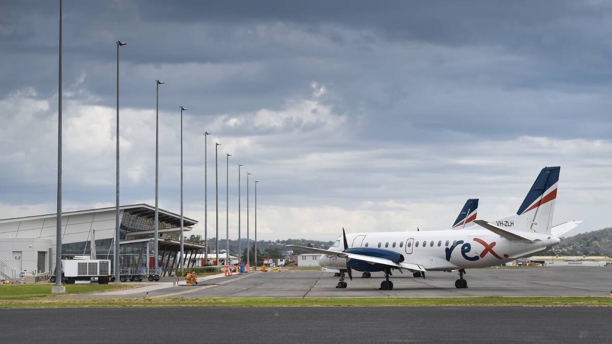 STILL FLYING: Regional Express has still been flying out of Albury to Sydney, Melbourne and Wagga and has guaranteed at least one return flight each week.