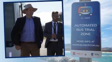 Sam Farraway at the Cudal Future Mobility Testing and Research Centre where Connected and Automated Vehicle (CAV) Bus Trial is being conducted. 