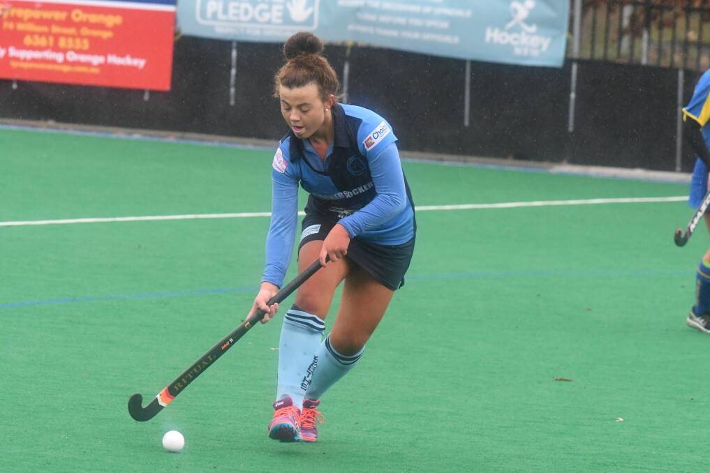 TOO GOOD: Danielle Fisher and Souths proved too good for Orange Ex-Services during their clash at the Premier League Hockey gala day in Orange. Photo: CARLA FREEDMAN