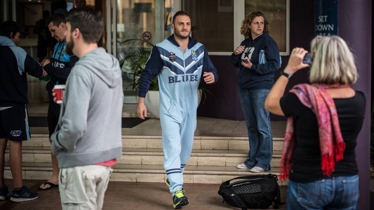 ROBBIE'S RETURN: Bring back Farah and the NSW Blues onesies. Photo: AAP