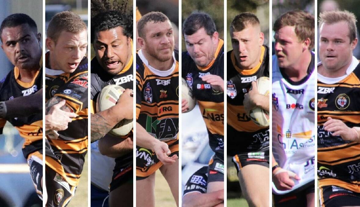 OBERON EXODUS: From left, Farren Lamb, Matt Ranse, Abel Lefaoseu, Riche Peckham, Josh Starling, Jackson Brien, Blake Fitzpatrick and Luke Christie-Johnston might be on the hunt for new clubs in 2020 after Oberon's withdrawal.