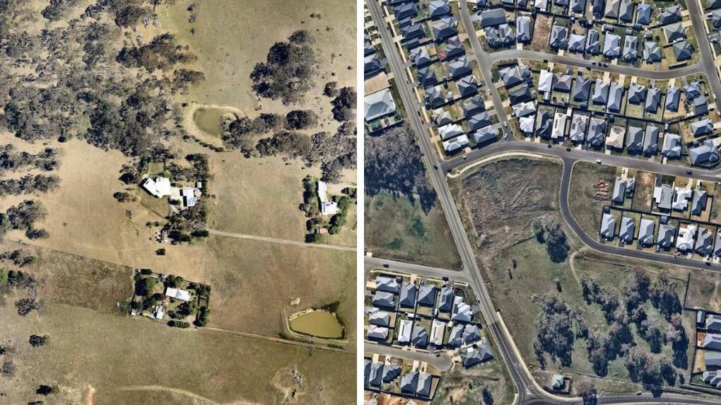 The evolution of Orange's outskirts via aerial photography
