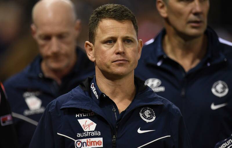 Coach of the Blues Brendon Bolton