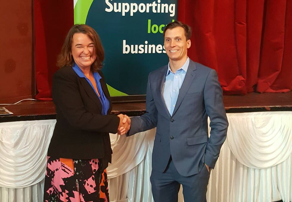 WELCOME: RDA Central West chair Christine Weston with CEO Sam Harma.