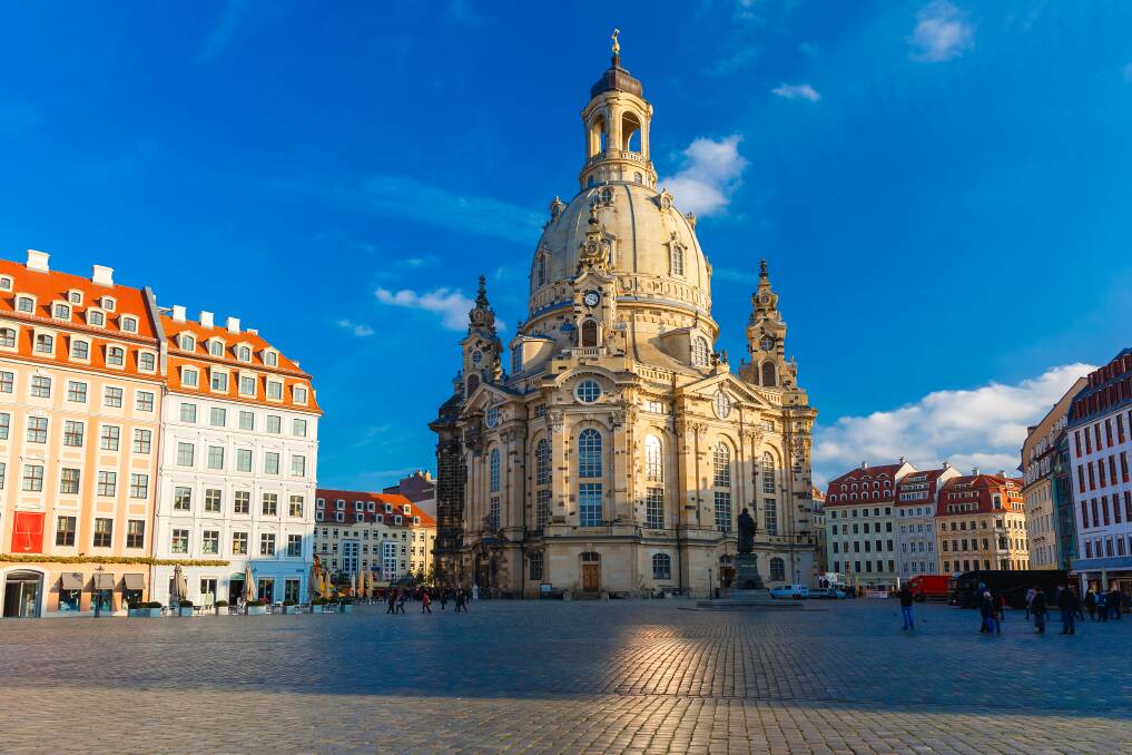 Rebuilt: Built in the 18th century, Dresden's Frauenkirche was destroyed in the bombing during World War II and was not rebuilt until after German reunification in 1994. 
