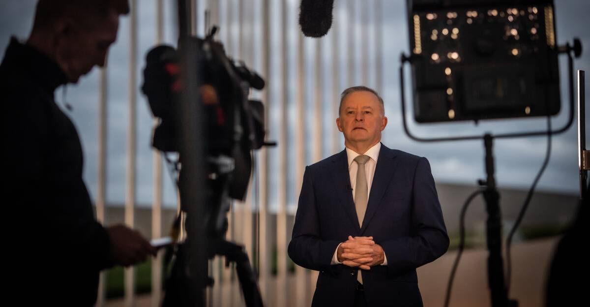 The opposition leader Anthony Albanese performed strongly in his budget reply. Picture: Karleen Minney

