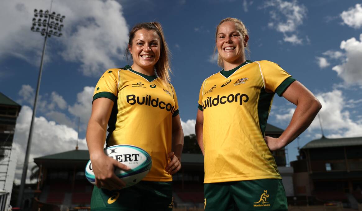 NATIONAL CALL: Grace Hamilton (left) and Emily Chancellor have both been included in the Wallaroos' squad. Photo: RUGBY AU MEDIA/STUART WALMSLEY