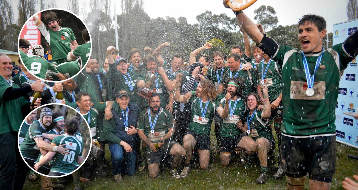 DYNASTY: Emus celebrate their 2015, 2016 and 2018 premiership wins, they've been the best of the last decade. Photos: MATT FINDLAY, JUDE KEOGH
