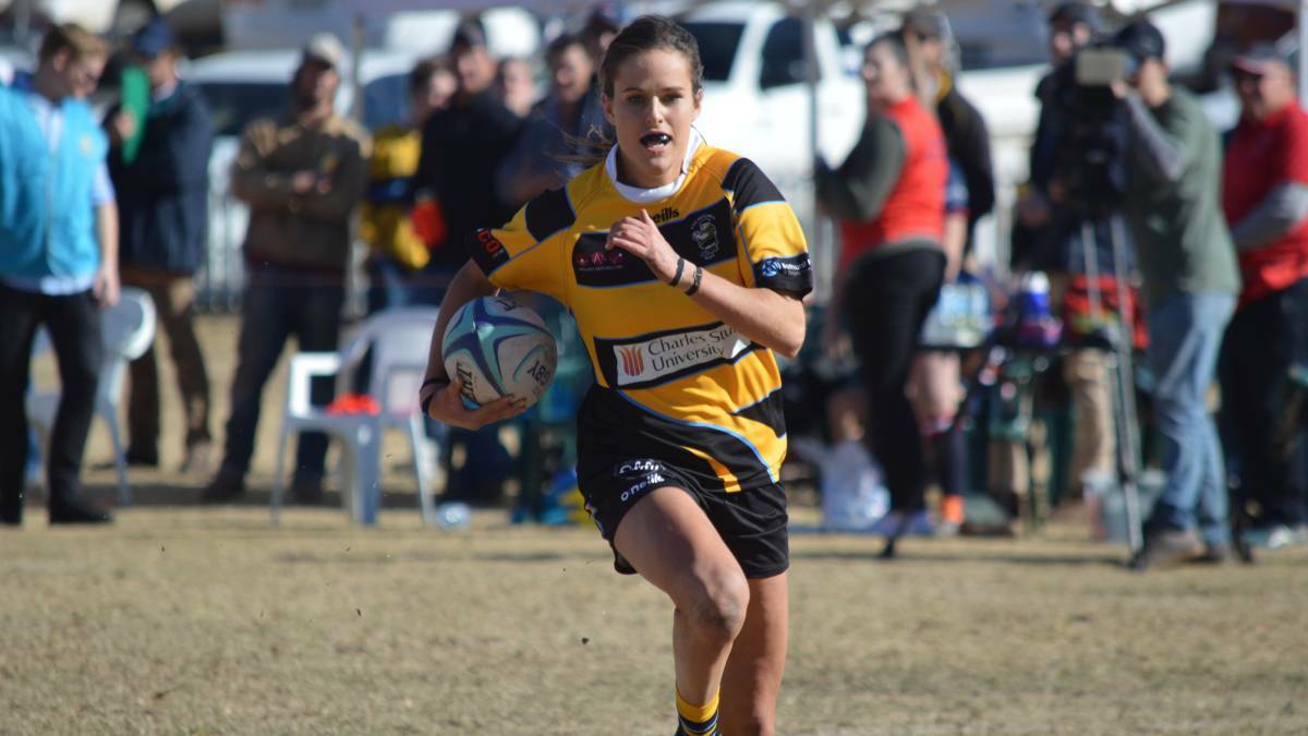 THE REAL MVP: CSU's Claire Woolmington won the Westfund Ferguson Cup's player of the year gong, and is the obvious danger for the students. Photo: MATT FINDLAY