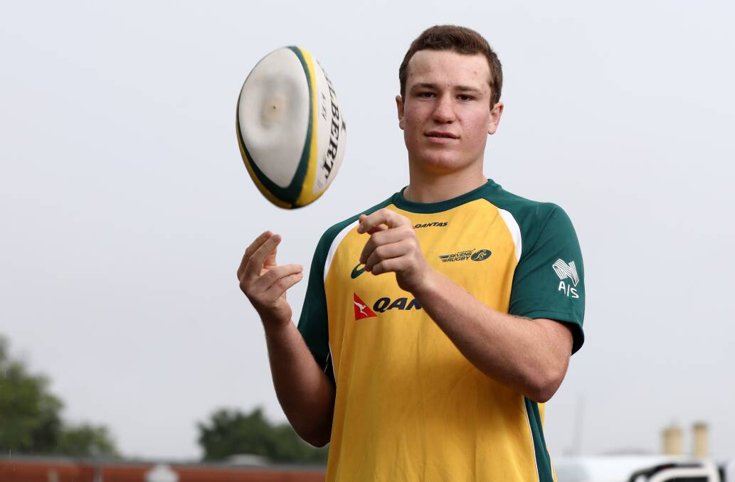 BIG THINGS AHEAD: Hunter Ward is preparing for the biggest year of his career, starting with the World Schools Sevens Series. Photo: ANDREW MURRAY