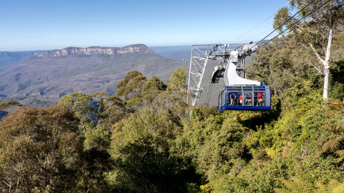 SPECTACULAR: Scenic World's fleet of cable cars has undergone a $4 million upgrade, including larger windows for better views across the Blue Mountains. Photo: DEEP HILL MEDIA
