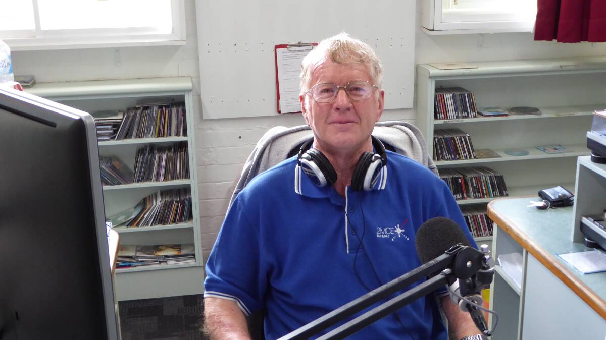 VARIETY: Jeff Cox is one of the busiest volunteers on the community radio 2MCE roster.