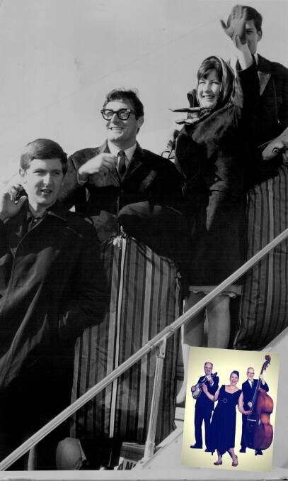 TIMELESS HITS: The Seekers took the music world by storm in the 1960s. Now their hits will be faithfully reproduced by The Beggars (inset).