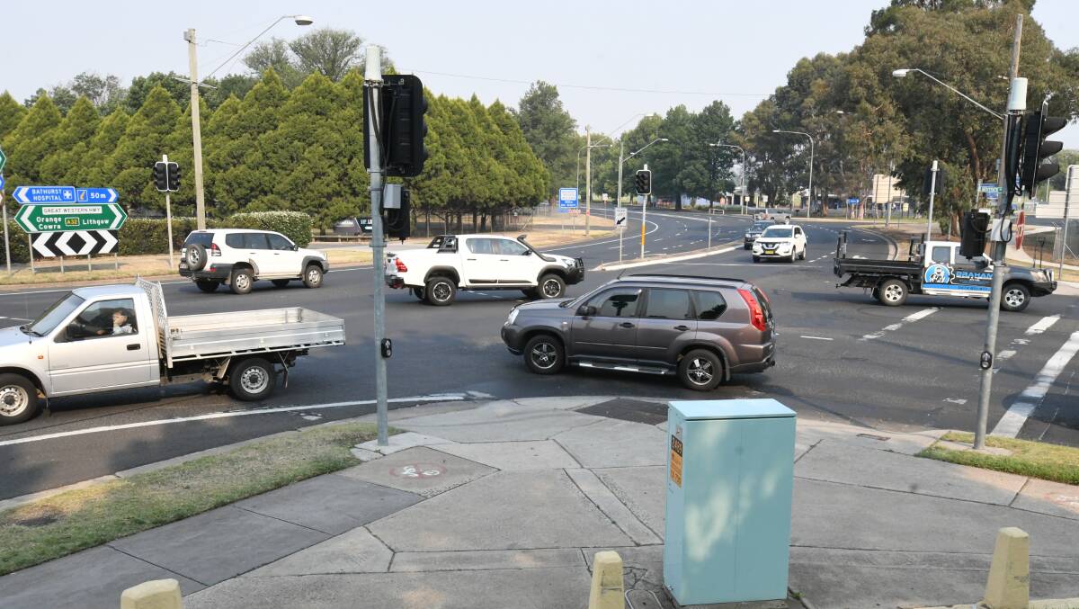 RED LIGHT CAMERA: The intersection of Durham and Bentinck streets in the Bathurst CBD.