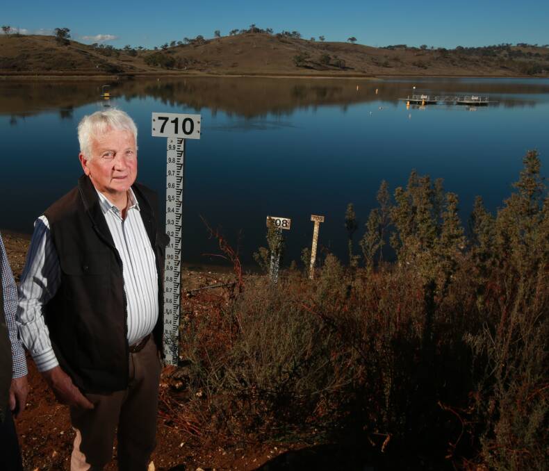 CONCERN: Dr Jim Blackwood, pictured at Chifley Dam earlier this year, says residents should aim to make their garden 'sustainable and sustaining'.
