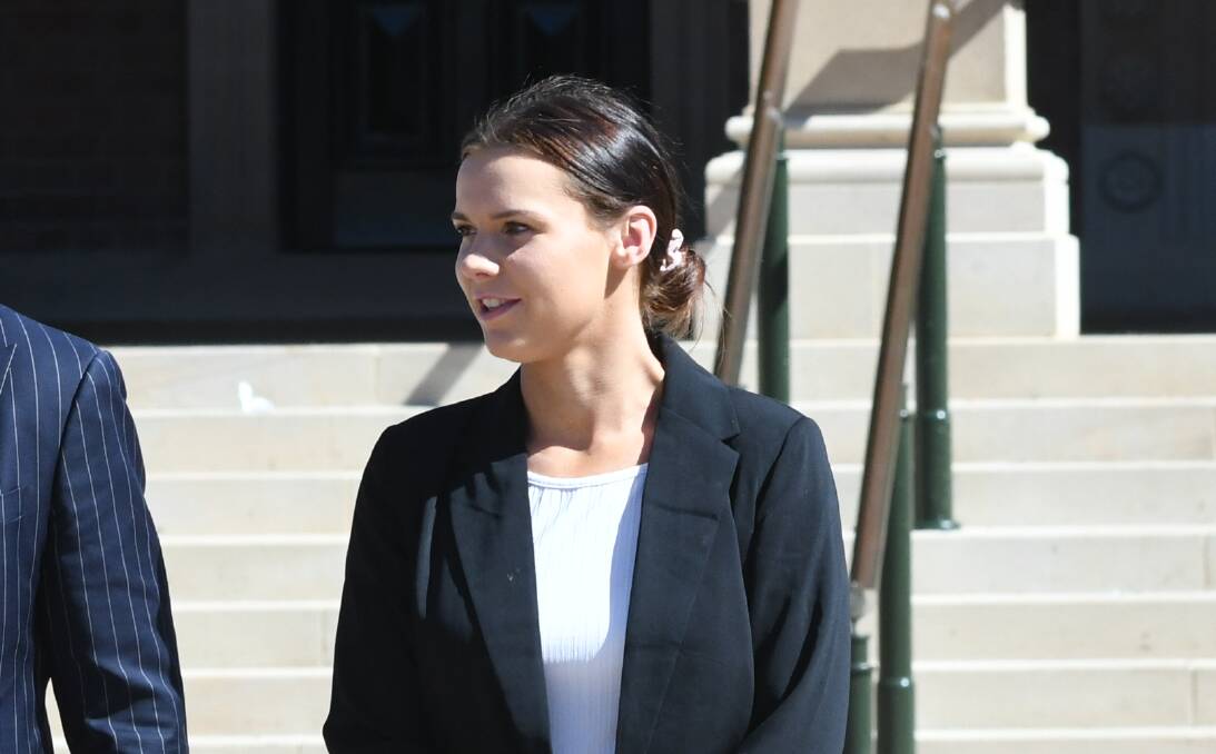 SENTENCED: Erin Clayton leaves Bathurst Local Court on Monday.