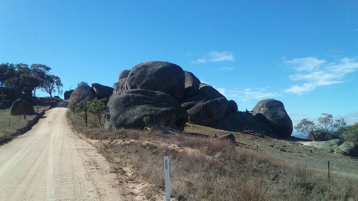 ROCK STARS: The Bathurst region's own Devil’s Marbles at the intersection of Ophir Road and Cashens Lane are a district landmark.