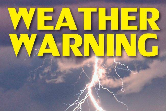 Severe thunderstorm warning for Bathurst and the Central Tablelands