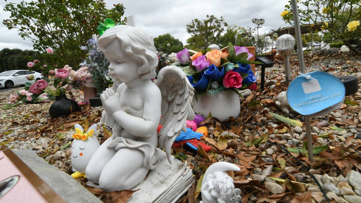 HEART-BREAKING: The infants section section of the Bathurst Maranartha Cemetery has also had personal items removed from some of the graves. Photo: CHRIS SEABROOK 031621ctaken