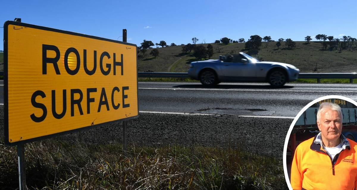 Mitchell Highway littered with potholes and labelled 'a disgrace'