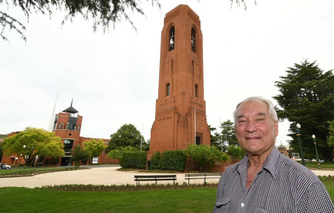 MEMORIAL: Carillioneur Ian Bates will play the carillon during a number of services on Anzac Day.