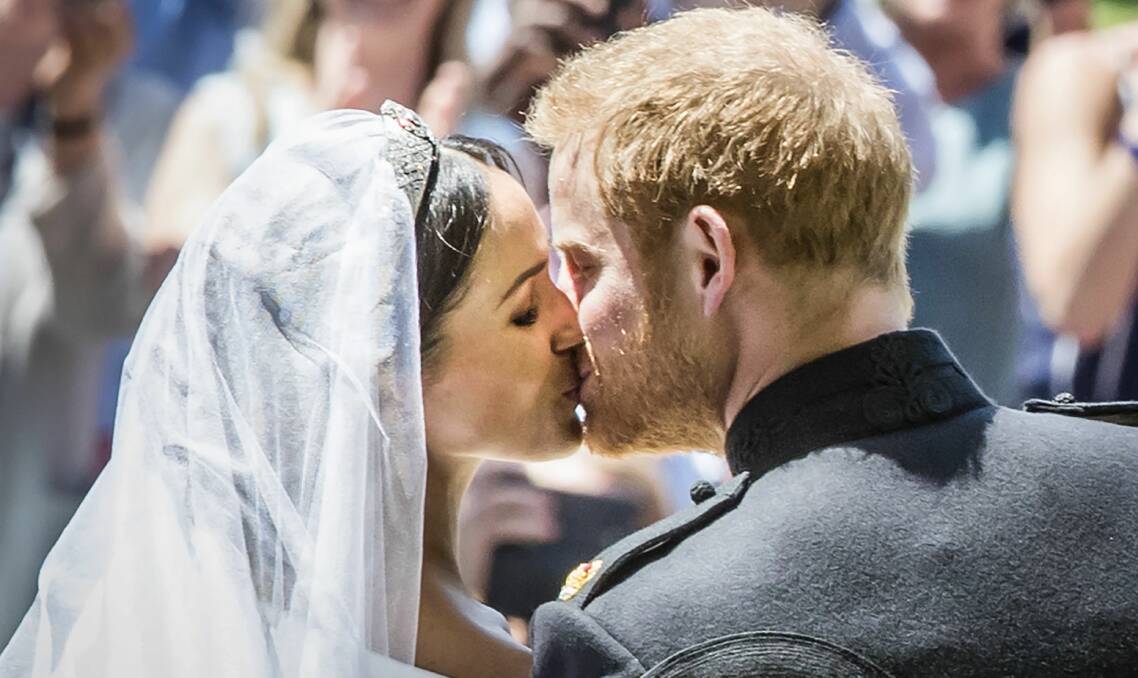 ROYAL VISIT: Meghan Markle and Prince Harry on their wedding day.