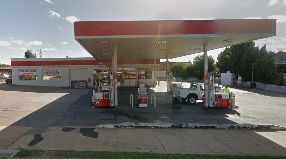 ROBBERY: The Caltex service station on Durham Syreet.