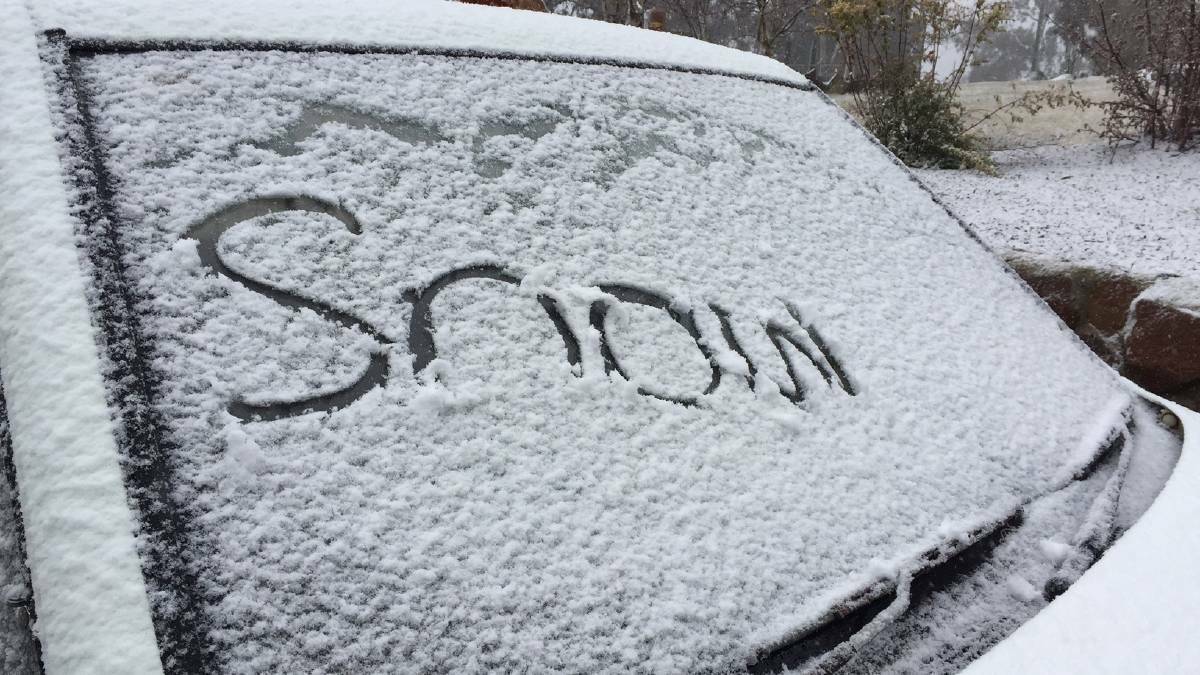 Winter's here and the region's first snow has appeared on the forecast