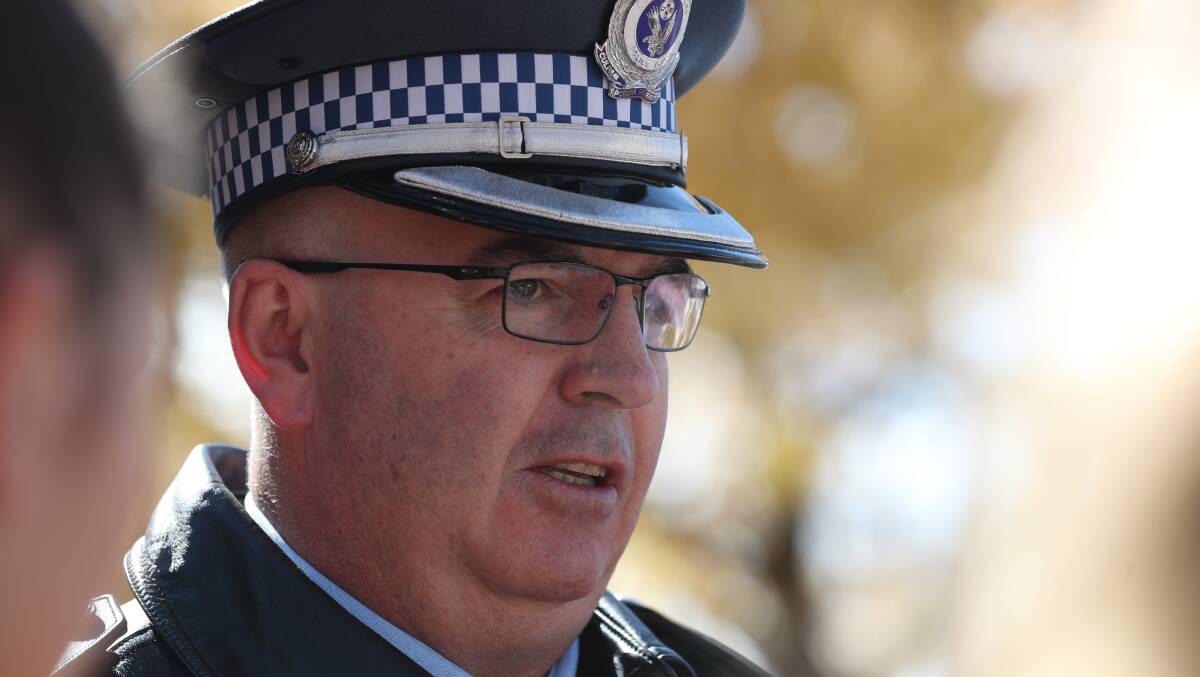 SLOW DOWN: Chifley Police District commander Superintendent Paul McDonald is urging drivers to take care on the roads this Easter. Photo: PHIL BLATCH