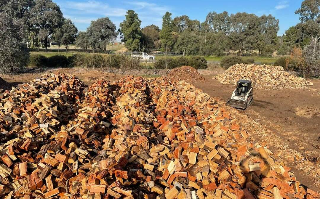 CHOP CHOP: Now most families would call this a real wood heap. Photo: SUPPLIED