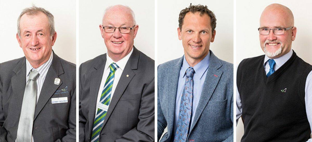 IN THE RUNNING: Councillors Bobby Bourke, Graeme Hanger, Jess Jennings and Ian North.