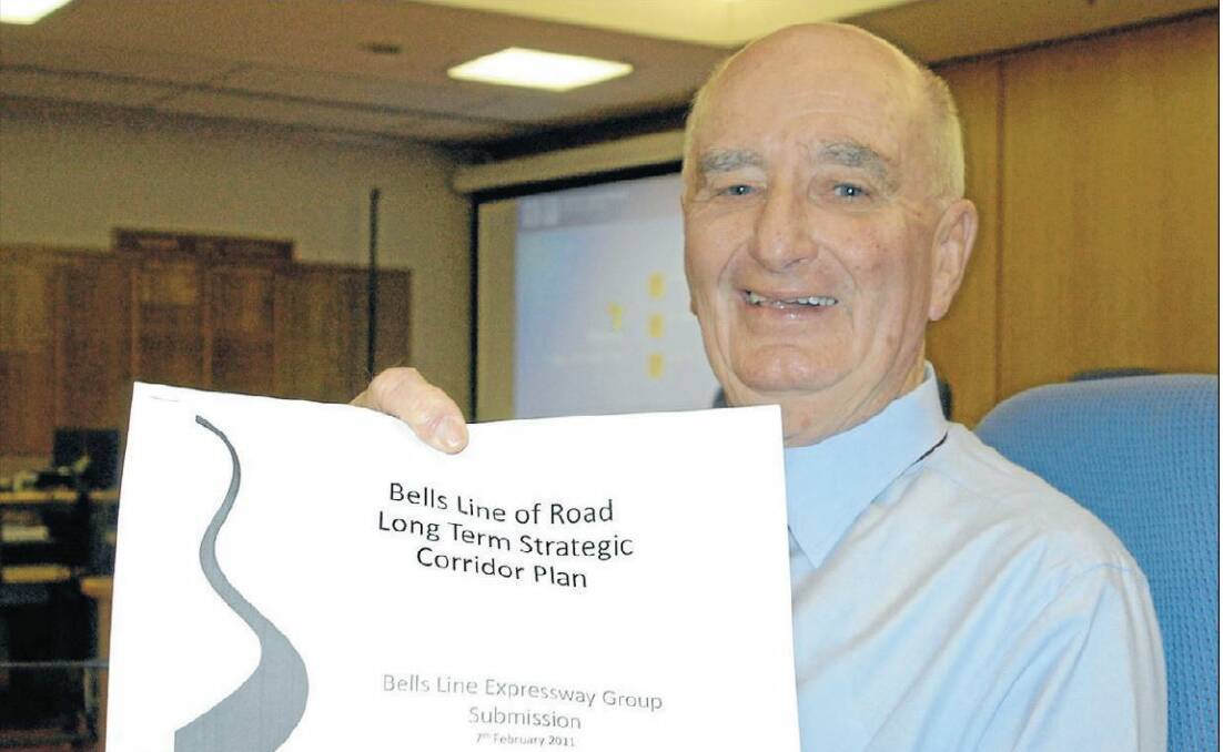 PUBLIC SERVANT: Former deputy premier Ian Armstrong pictured in Bathurst in 2011 when he was serving as the chairman of the Bells Line Expressway Group. Mr Armstrong has died, aged 83.