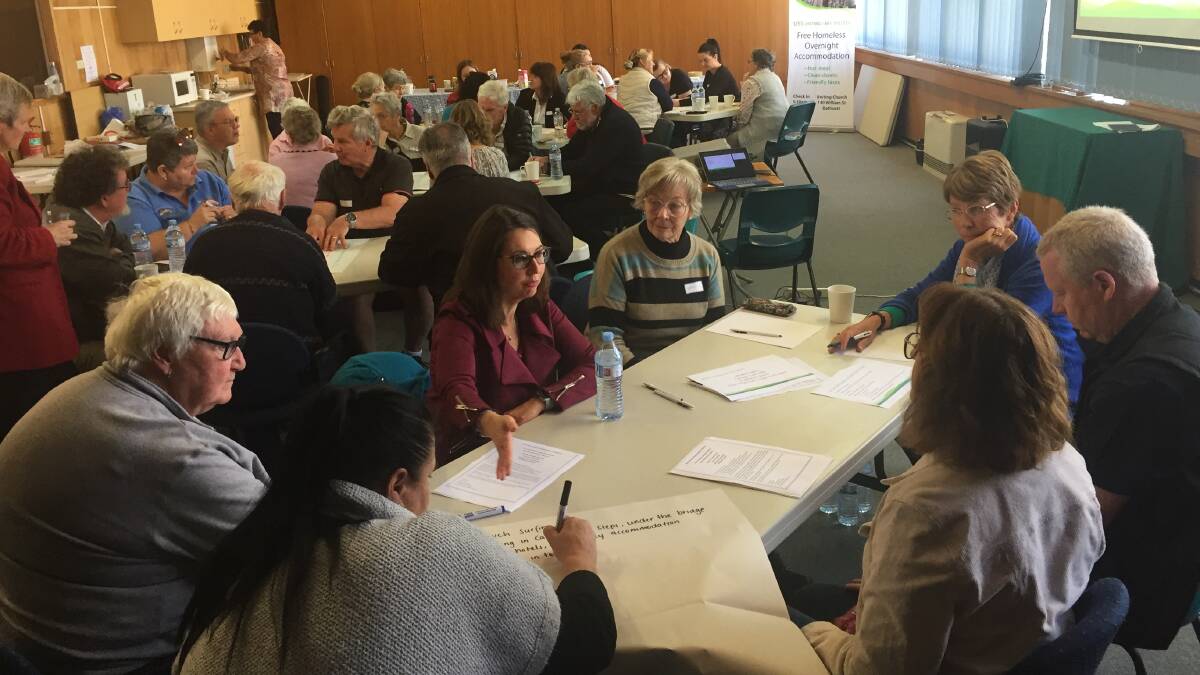 LET'S TALK: More than 30 people attended a forum last week to discuss ways of tackling homelessness in Bathurst.