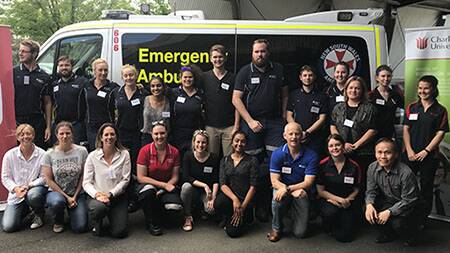 COLLABORATION: Students and lecturers who participated in the joint exercise at CSU in Bathurst last month.
