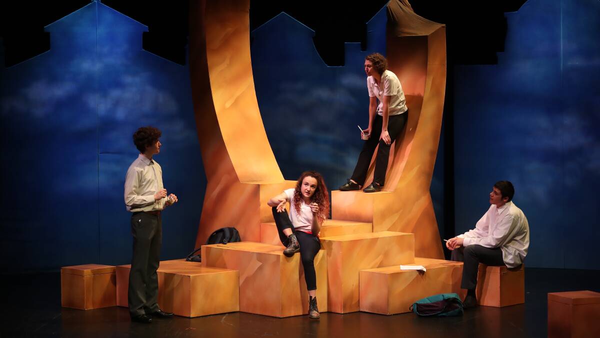 THE CLIMBING TREE: The cast in action at Bathurst Memorial Entertainment Centre. Photo: PHIL BLATCH
