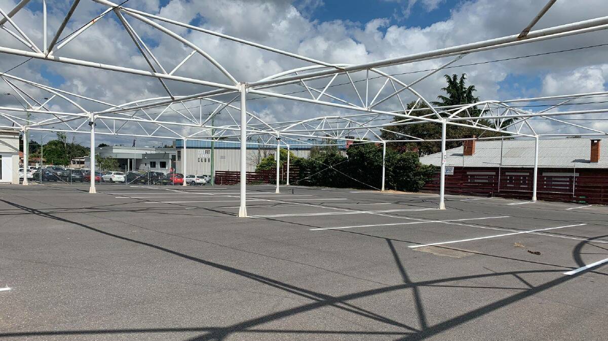 CBD PARKING: Thirty-five new public parking spaces are now available at the old Clancy Motors site on Howick Street. Photo: BATHURST REGIONAL COUNCIL