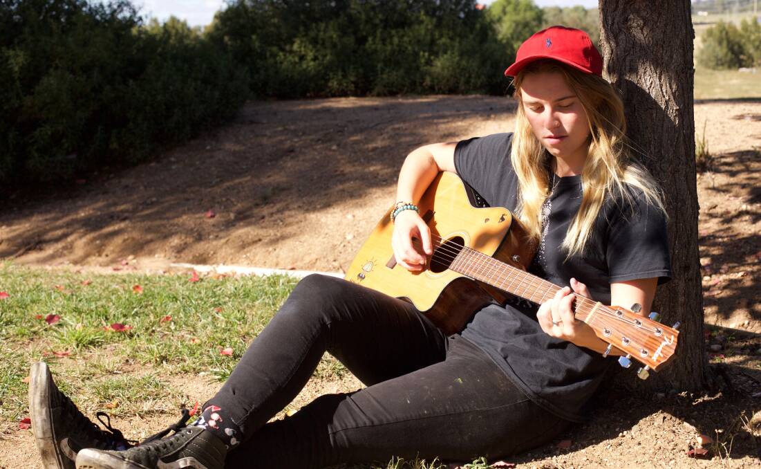 MAKING MUSIC: Young musician Sarah Evans is enjoying the chance to play at some of Bathurst's live venues while she completes her advertising studies at Charles Sturt University.
